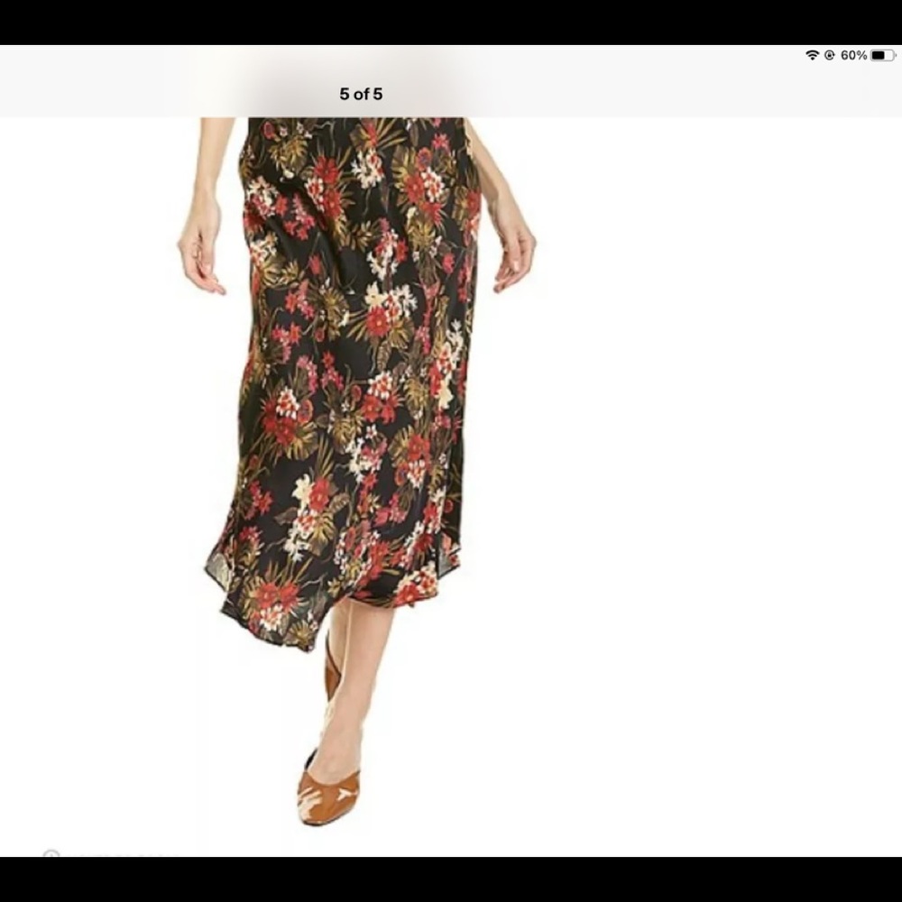 NWT $225 Johnny Was Asymmetric Maxi Skirt S small M L